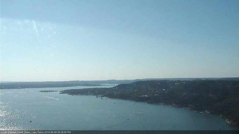 Lake Travis webcam, June 8, 2019 4:30 PM CT
