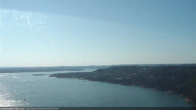 Lake Travis webcam, June 8, 2019 4:35 PM CT