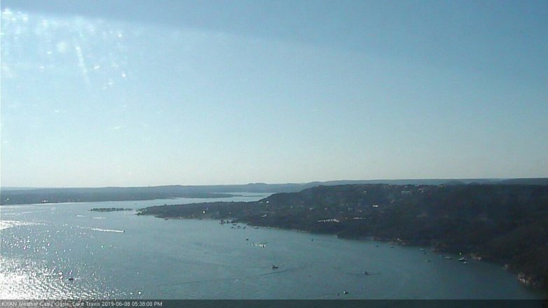Lake Travis webcam, June 8, 2019 4:40 PM CT