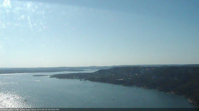 Lake Travis webcam, June 8, 2019 4:45 PM CT
