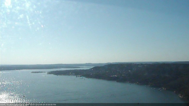 Lake Travis webcam, June 8, 2019 4:50 PM CT