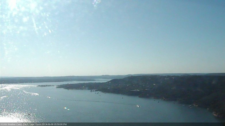 Lake Travis webcam, June 8, 2019 5:00 PM CT