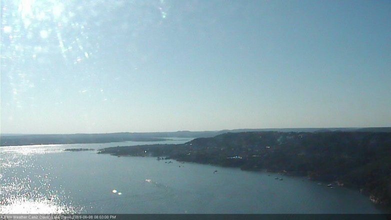 Lake Travis webcam, June 8, 2019 5:05 PM CT