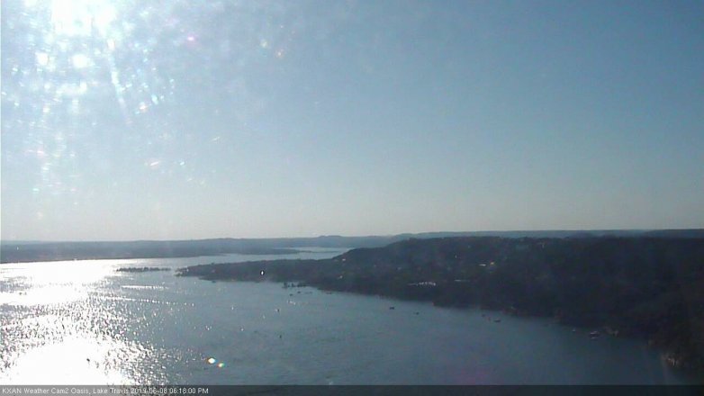 Lake Travis webcam, June 8, 2019 5:20 PM CT
