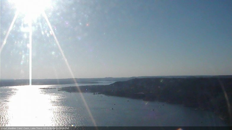 Lake Travis webcam, June 8, 2019 5:40 PM CT