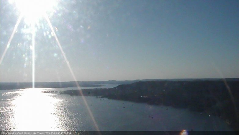 Lake Travis webcam, June 8, 2019 5:45 PM CT