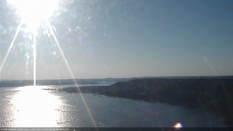 Lake Travis webcam, June 8, 2019 5:50 PM CT