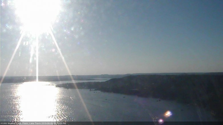 Lake Travis webcam, June 8, 2019 6:00 PM CT