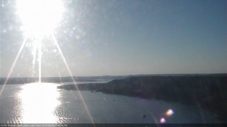 Lake Travis webcam, June 8, 2019 6:05 PM CT