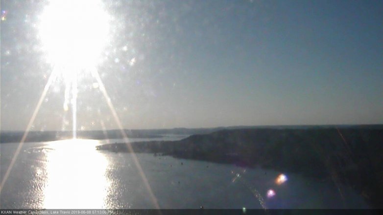 Lake Travis webcam, June 8, 2019 6:15 PM CT