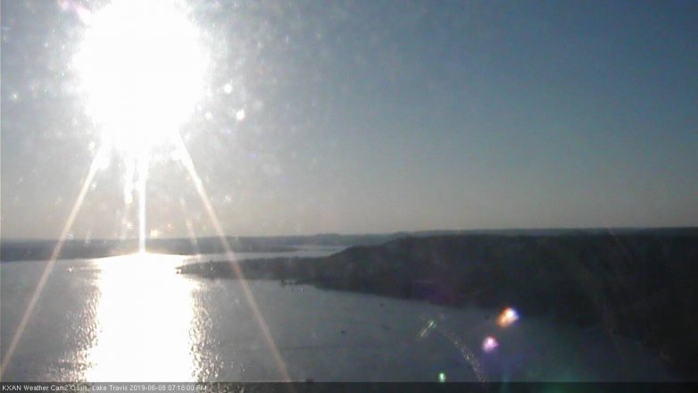 Lake Travis webcam, June 8, 2019 6:20 PM CT