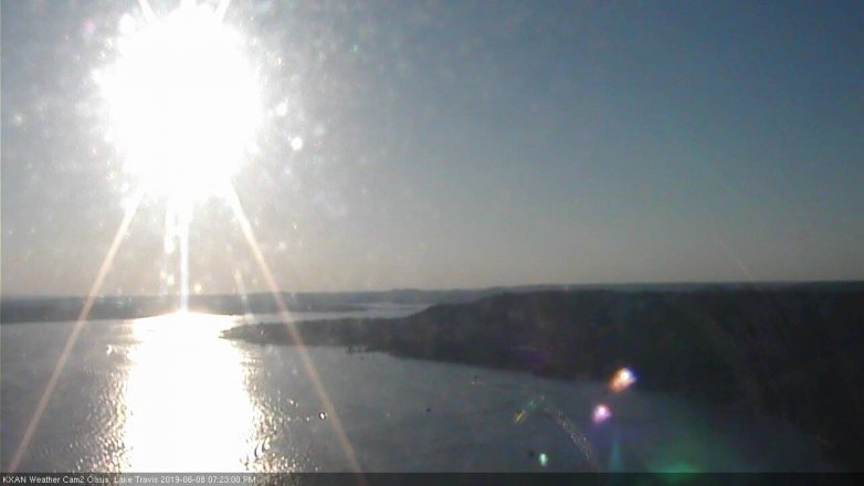 Lake Travis webcam, June 8, 2019 6:25 PM CT