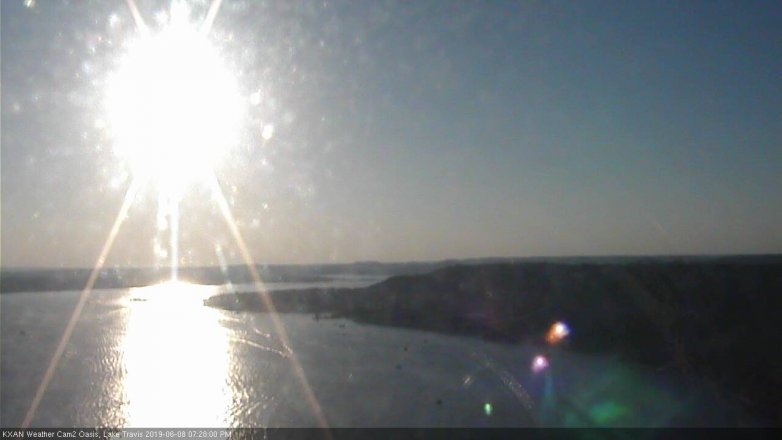 Lake Travis webcam, June 8, 2019 6:30 PM CT