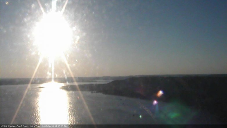 Lake Travis webcam, June 8, 2019 6:35 PM CT
