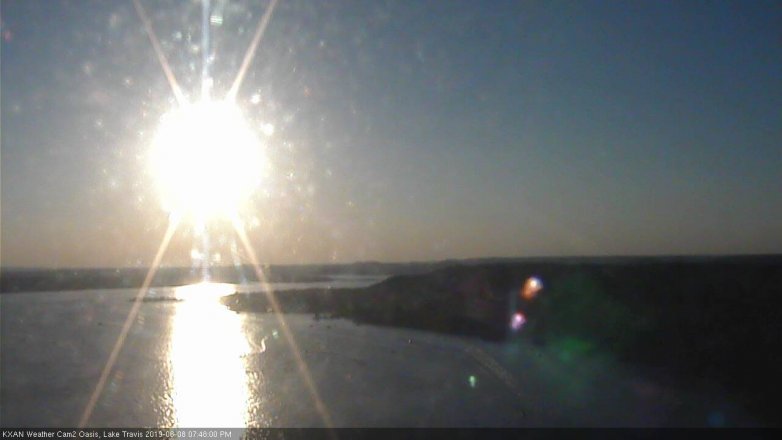 Lake Travis webcam, June 8, 2019 6:50 PM CT
