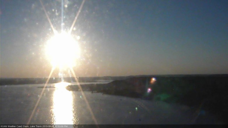 Lake Travis webcam, June 8, 2019 6:55 PM CT