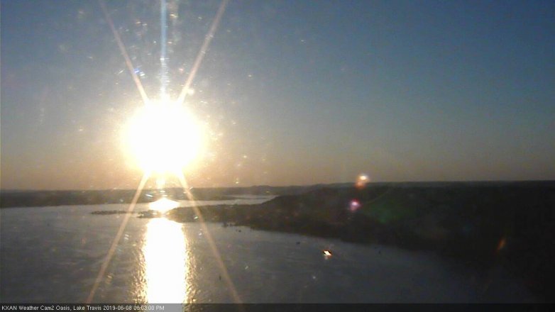 Lake Travis webcam, June 8, 2019 7:05 PM CT
