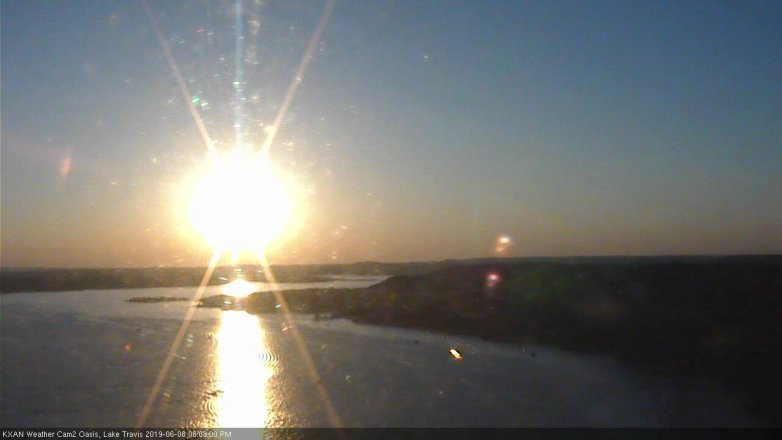 Lake Travis webcam, June 8, 2019 7:10 PM CT