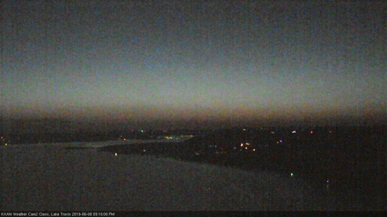 Lake Travis webcam, June 8, 2019 8:20 PM CT