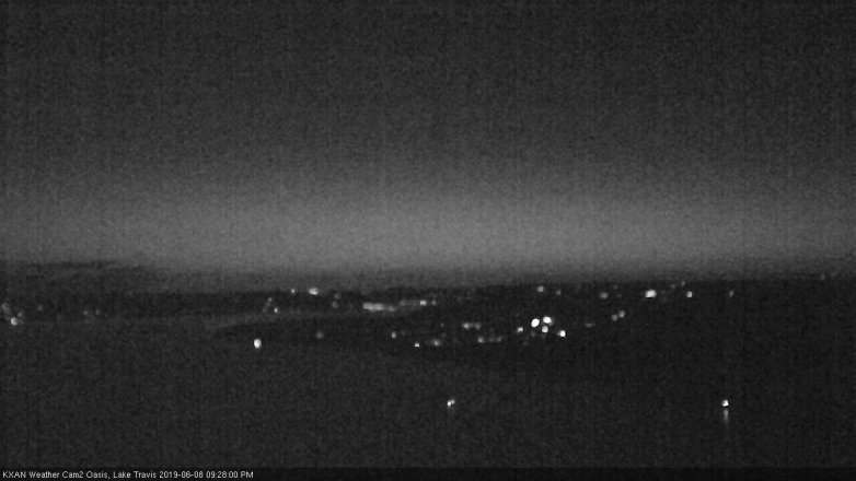 Lake Travis webcam, June 8, 2019 8:30 PM CT