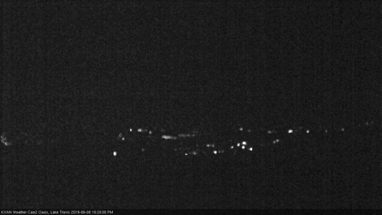Lake Travis webcam, June 8, 2019 9:30 PM CT