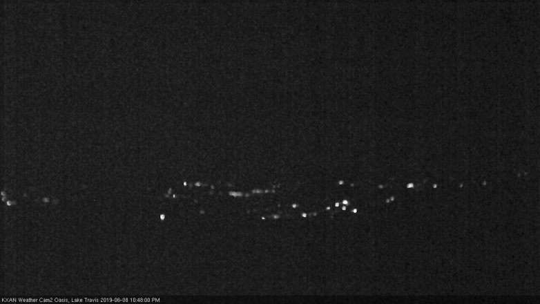 Lake Travis webcam, June 8, 2019 9:50 PM CT