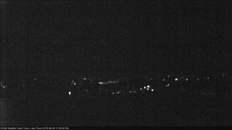 Lake Travis webcam, June 8, 2019 11:00 PM CT