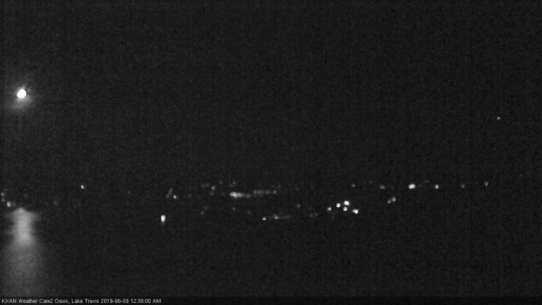 Lake Travis webcam, June 8, 2019 11:40 PM CT
