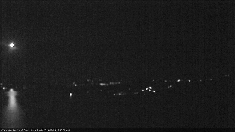 Lake Travis webcam, June 8, 2019 11:45 PM CT