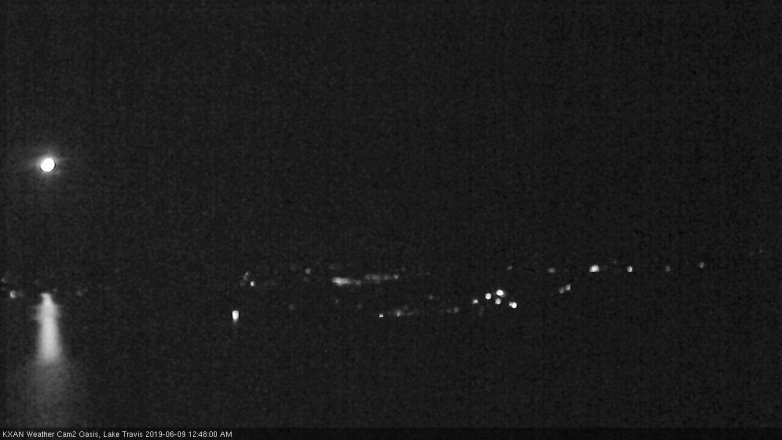 Lake Travis webcam, June 8, 2019 11:50 PM CT