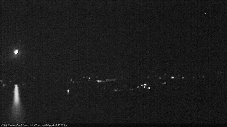 Lake Travis webcam, June 8, 2019 11:55 PM CT