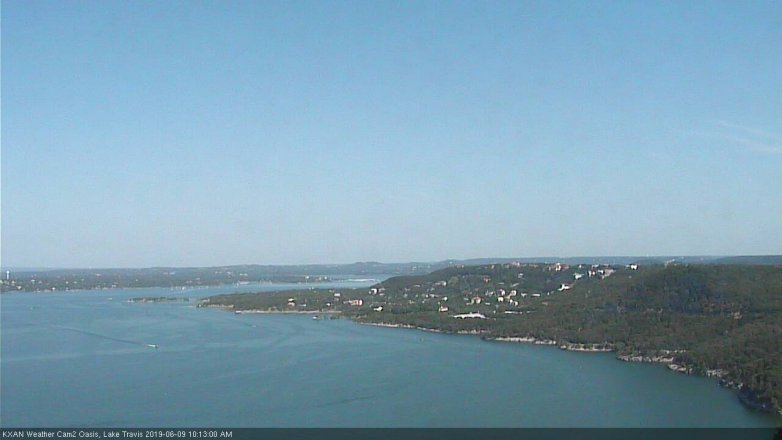 Lake Travis webcam, June 9, 2019 9:15 AM CT