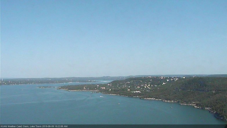 Lake Travis webcam, June 9, 2019 9:25 AM CT