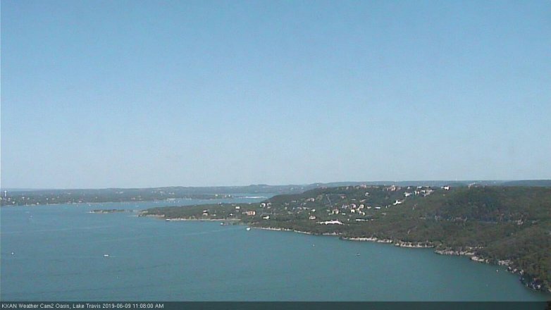 Lake Travis webcam, June 9, 2019 10:10 AM CT