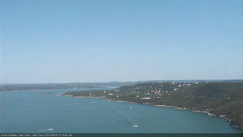 Lake Travis webcam, June 9, 2019 10:20 AM CT