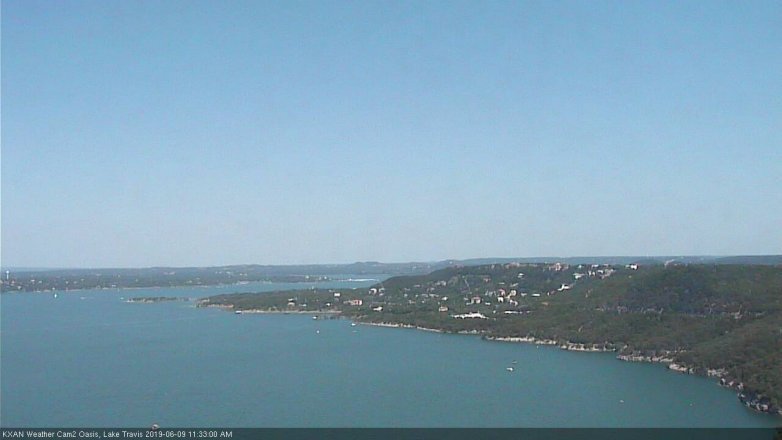 Lake Travis webcam, June 9, 2019 10:35 AM CT