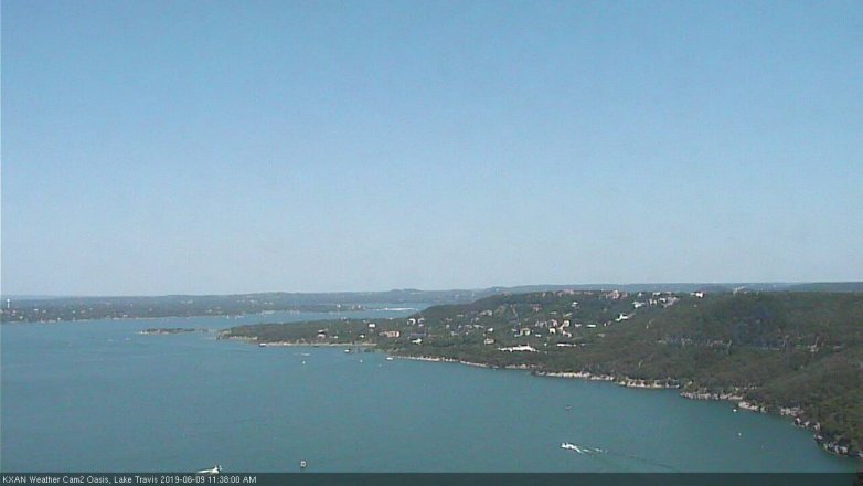 Lake Travis webcam, June 9, 2019 10:40 AM CT