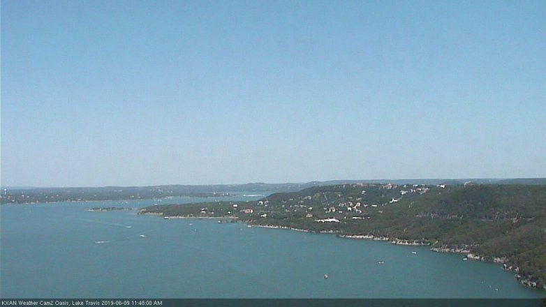 Lake Travis webcam, June 9, 2019 10:50 AM CT