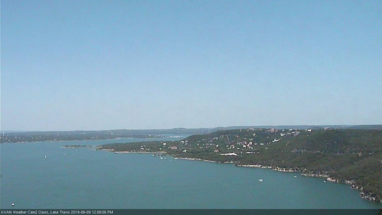 Lake Travis webcam, June 9, 2019 11:10 AM CT