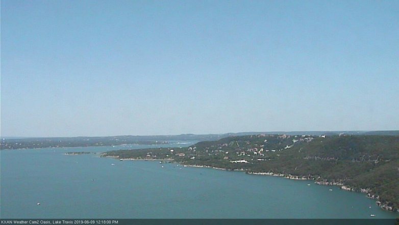 Lake Travis webcam, June 9, 2019 11:20 AM CT