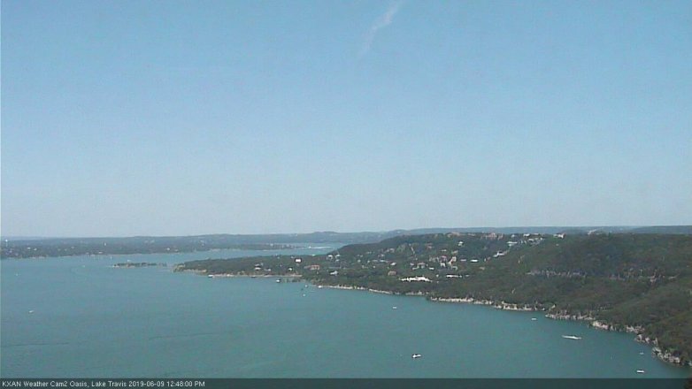 Lake Travis webcam, June 9, 2019 11:50 AM CT