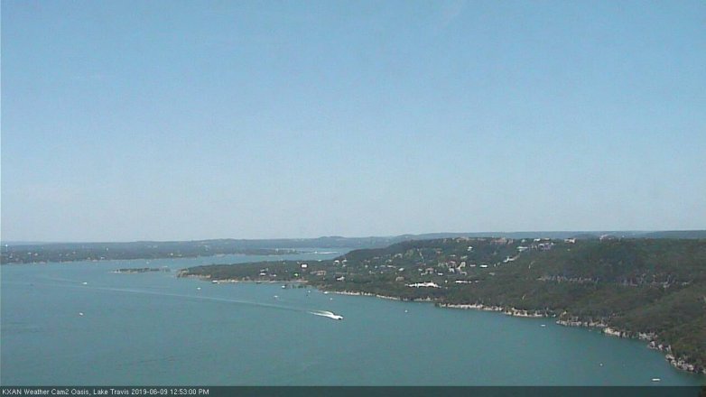 Lake Travis webcam, June 9, 2019 11:55 AM CT