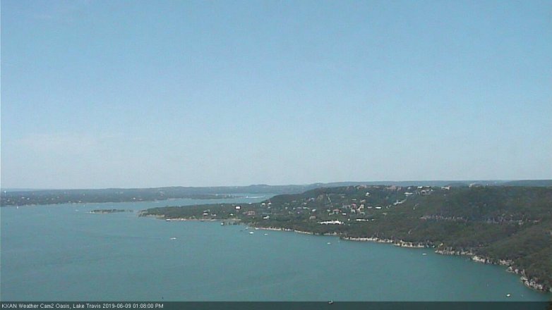 Lake Travis webcam, June 9, 2019 12:10 PM CT