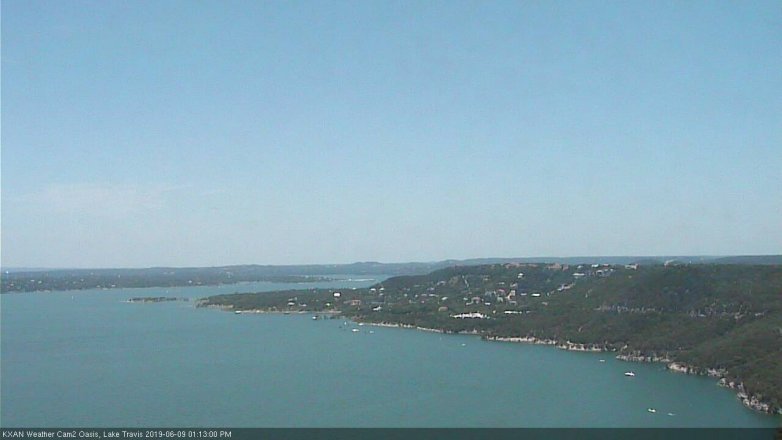 Lake Travis webcam, June 9, 2019 12:15 PM CT