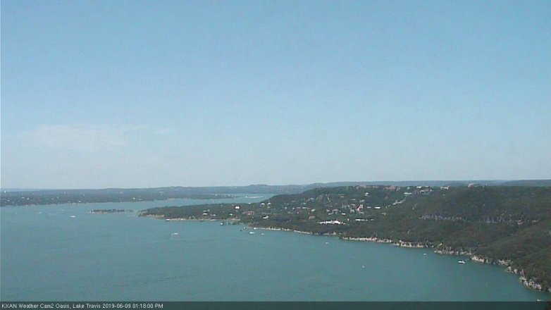 Lake Travis webcam, June 9, 2019 12:20 PM CT