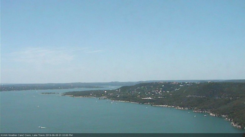 Lake Travis webcam, June 9, 2019 12:35 PM CT