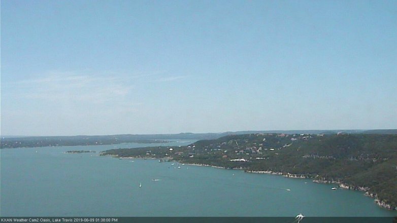 Lake Travis webcam, June 9, 2019 12:40 PM CT