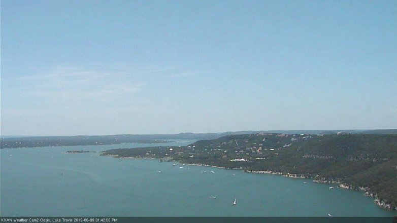 Lake Travis webcam, June 9, 2019 12:45 PM CT