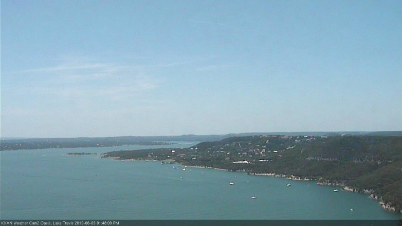 Lake Travis webcam, June 9, 2019 12:50 PM CT