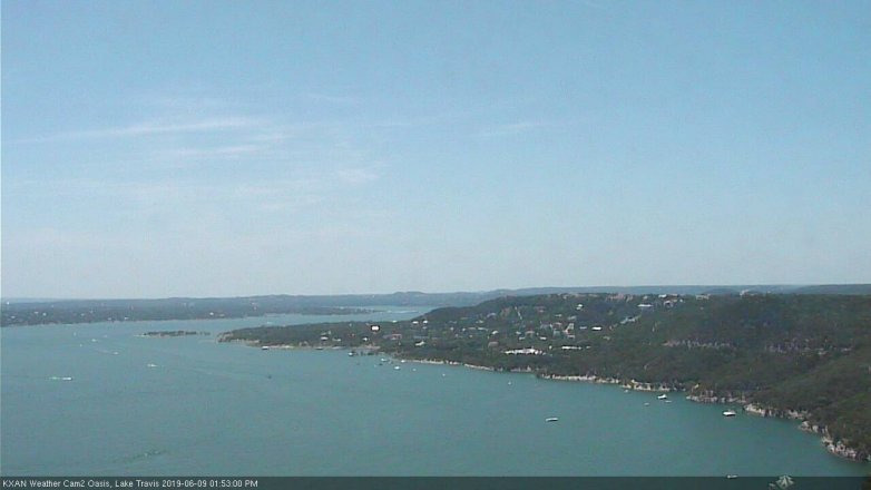 Lake Travis webcam, June 9, 2019 12:55 PM CT